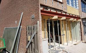 Draagbalken plaatsen